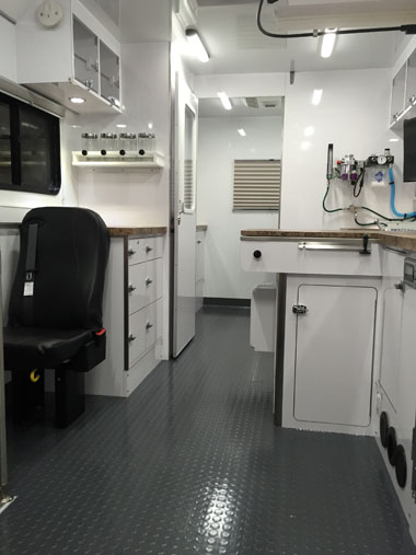 Mobile Vet Clinic Interior